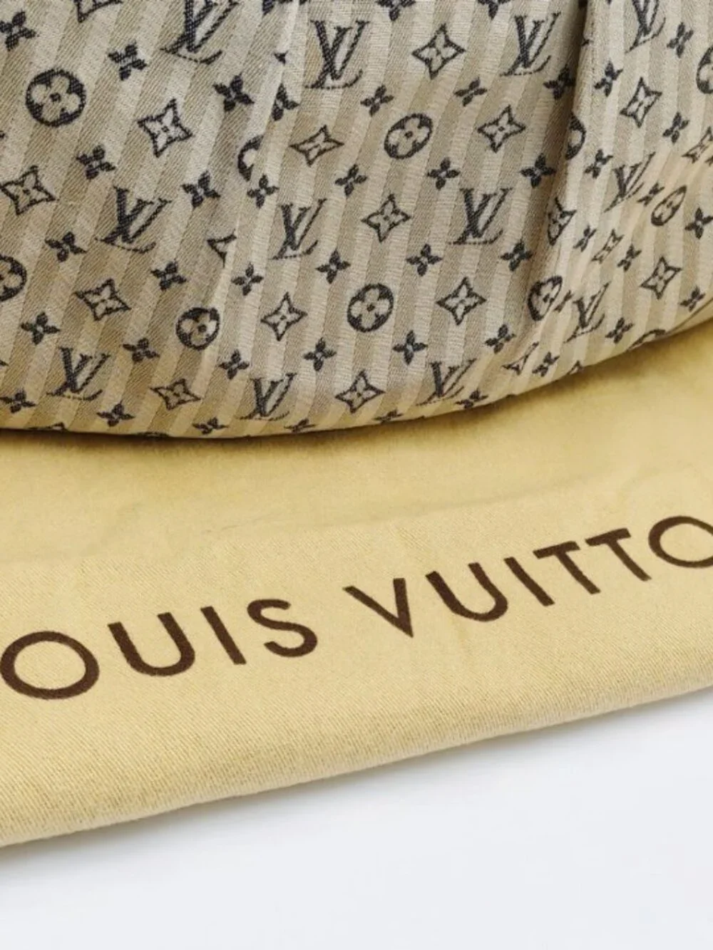 Louis Vuitton Mini Lin Monogram Jeanne MM Satchel White Canvas Shoulder Bag